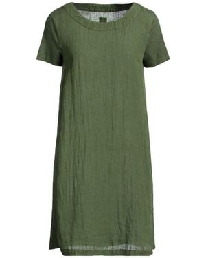 120% Lino Mini Dress Linen - Green