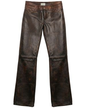 Guess Pants Cow Leather - Gray
