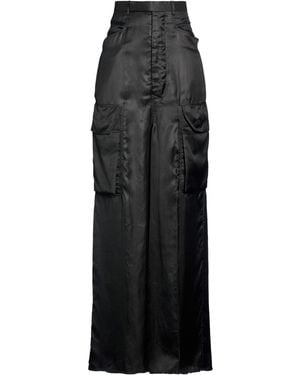 Rick Owens Pants Cupro - Black