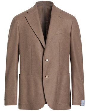 Caruso Camel Blazer Wool, Cashmere - Brown