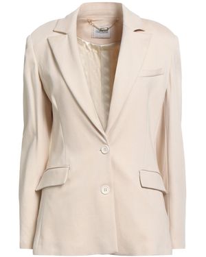 Fracomina Collection Blazer Viscose, Polyamide, Elastane, Polyester - Natural