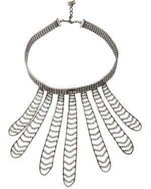 Elisabetta Franchi Necklace Metal - White
