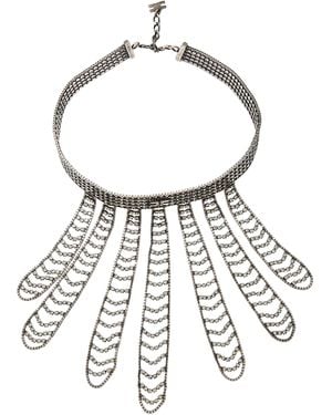 Elisabetta Franchi Necklace Metal - White