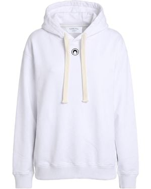 Marine Serre Sweatshirt Organic Cotton - White