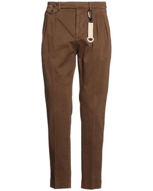 Manuel Ritz Trousers Cotton, Elastane - Brown