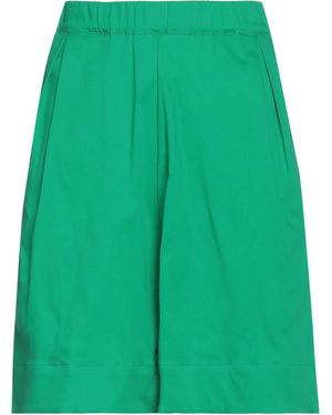 Rose' A Pois Shorts & Bermuda Shorts Cotton, Polyamide, Elastane - Green