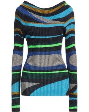 Circus Hotel Turtleneck Viscose, Polyester - Blue