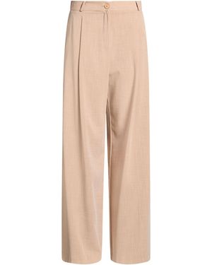 Haveone Pants Polyester, Viscose, Elastane - Natural