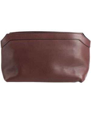 The Row Beauty Case Leather - Brown