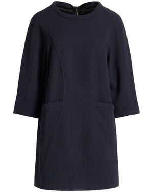 Ba&sh Midnight Mini Dress Viscose, Wool - Blue