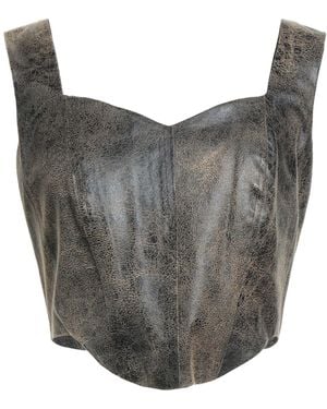 Rinascimento Top Polyester, Elastane - Gray