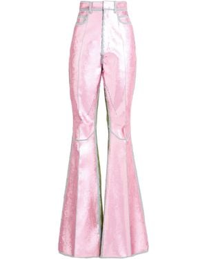 Rick Owens Jeans Cotton, Elastomultiester, Rubber - Pink