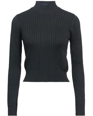Pepe Jeans Charcoal Turtleneck Viscose, Cotton - Blue