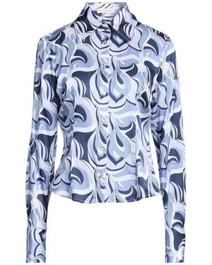 Camicettasnob Shirt Viscose, Silk, Elastane - Blue