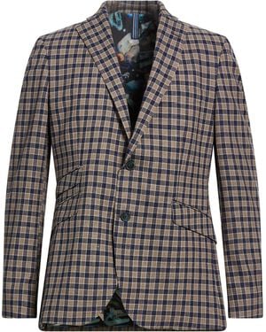 ABSEITS Khaki Blazer Virgin Wool, Polyamide, Silk, Linen - Gray