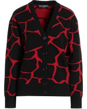 Dolce & Gabbana Cardigan Virgin Wool, Polyamide, Elastane - Black