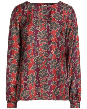 Massimo Alba Top Textile Fibers - Red