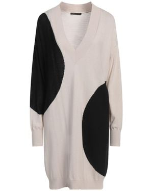 Marina Rinaldi Mini Dress Virgin Wool, Acrylic - White