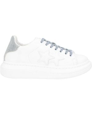 2Star Sneakers Leather, Textile Fibers - White