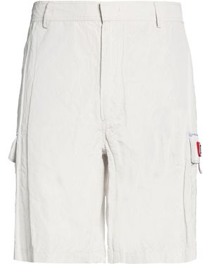 Iceberg Light Shorts & Bermuda Shorts Polyester, Metallic Fibre - White