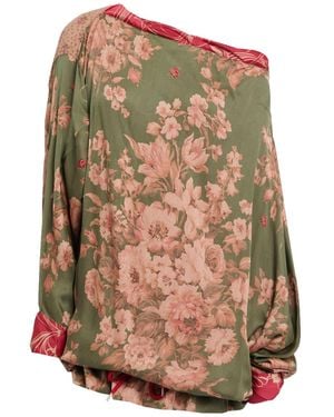 Vivienne Westwood Military Top Viscose, Metallic Fibre, Polyester - Green