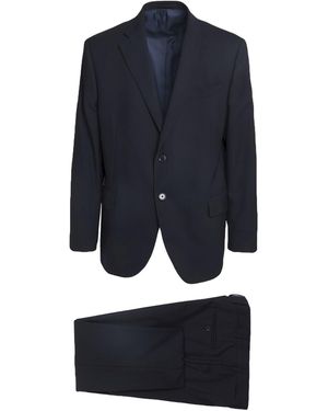 Lubiam Suit Virgin Wool - Blue