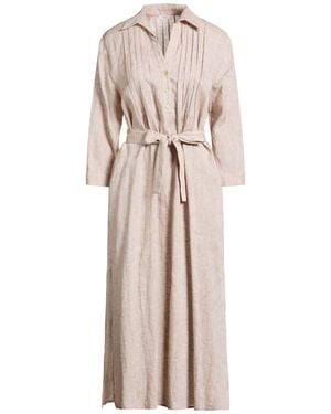 Peserico Midi Dress Linen - Natural