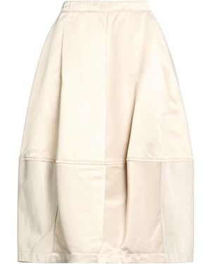 Giorgio Brato Midi Skirt Cotton, Polyester, Leather - Natural