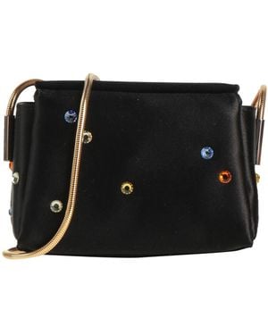 Marni Cross-Body Bag Viscose, Silk, Brass - Black