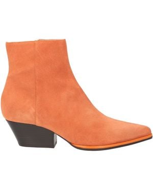 Sergio Rossi Ankle Boots Leather - Orange