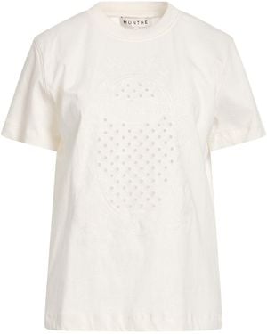Munthe Ivory T-Shirt Organic Cotton - White