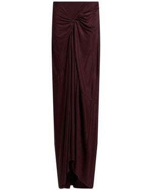 Dries Van Noten Plum Maxi Skirt Viscose - Purple