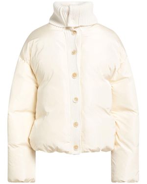Fabiana Filippi Cream Puffer Polyamide, Virgin Wool, Silk - Natural