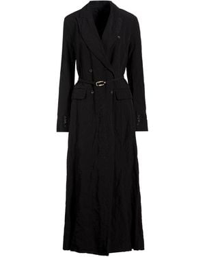 Masnada Overcoat & Trench Coat - Black