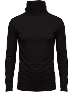 Alpha Studio Turtleneck Modal, Cashmere - Black