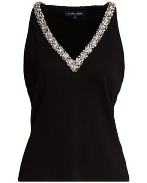 Veronica Beard Top Pima Cotton, Elastane - Black