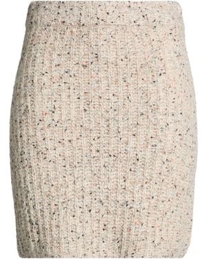 iBlues Mini Skirt Acrylic, Polyamide, Alpaca Wool, Wool - Natural
