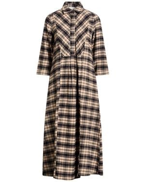 Leon & Harper Midi Dress Organic Cotton - Natural