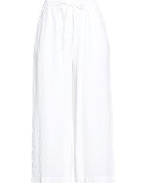 120% Lino Trousers Linen - White