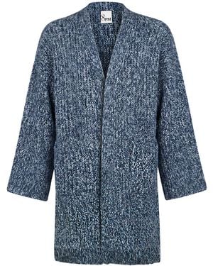 8pm Cardigan Acrylic, Mohair Wool, Polyamide - Blue