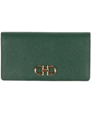 Ferragamo Wallet Calfskin - Green