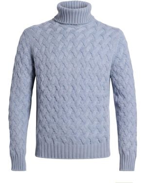 Fedeli Turtleneck Cashmere - Blue