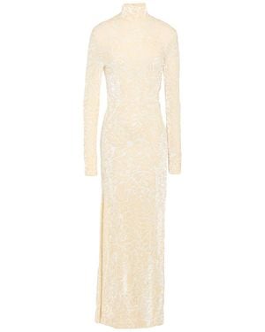Jil Sander Cream Maxi Dress Viscose, Polyamide, Elastane - White