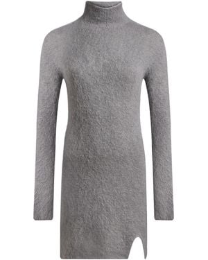 ViCOLO Mini Dress Alpaca Wool, Polyamide, Virgin Wool, Elastane - Grey