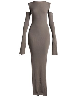 Rick Owens Maxi Dress Virgin Wool - Grey