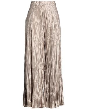 Masnada Trousers Polyester, Viscose - Natural