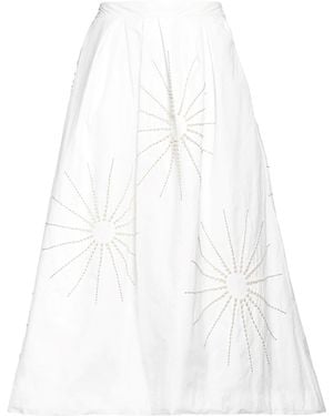Dries Van Noten Gonna Midi - Bianco