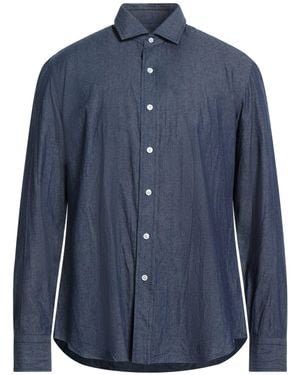Salvatore Piccolo Denim Shirt Cotton - Blue
