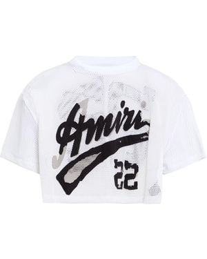 Amiri T-Shirt Nylon, Viscose, Elastane - White