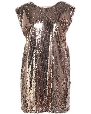 Kontatto Mini Dress Polyester - Brown